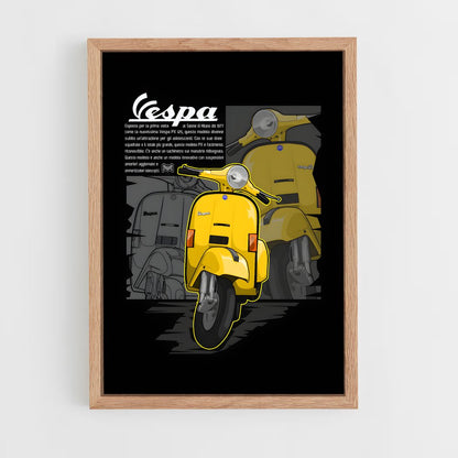 vespa-4 cadre Bois clair