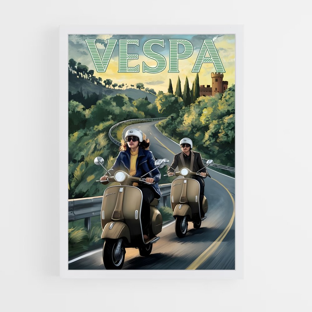 vespa-5 cadre Blanc