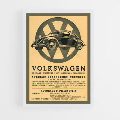 volkswagen-2 cadre Blanc