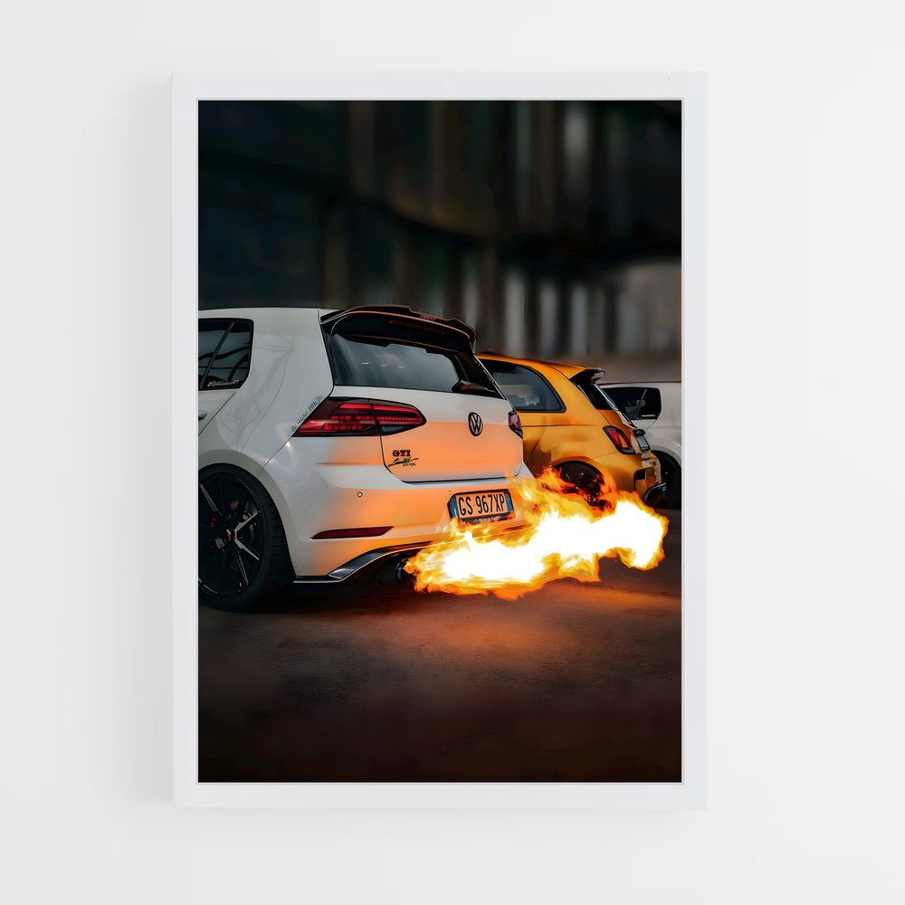 volkswagen-8 cadre Blanc