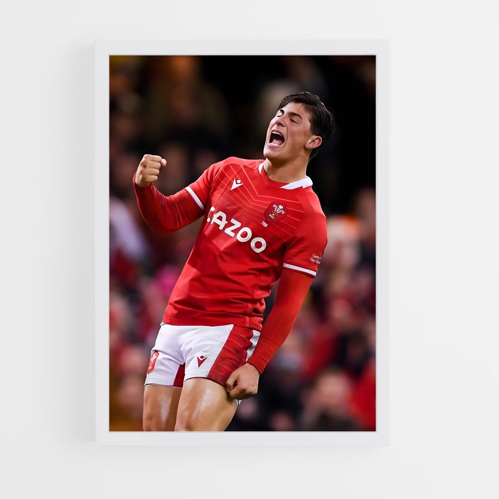 wales-rugby-8 cadre Blanc