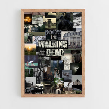 walking-dead-1 cadre Bois clair
