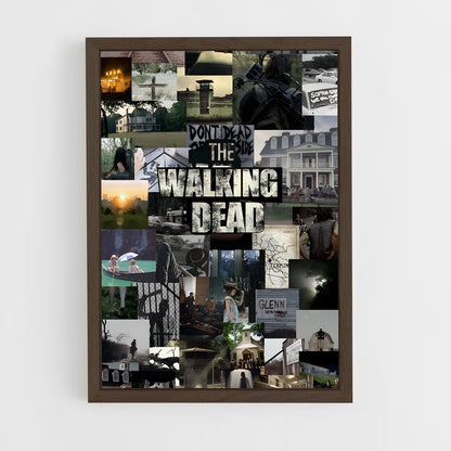 walking-dead-1 cadre Bois foncé