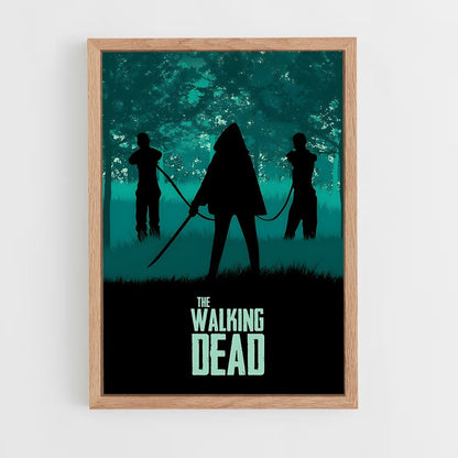 walking-dead-10 cadre Bois clair