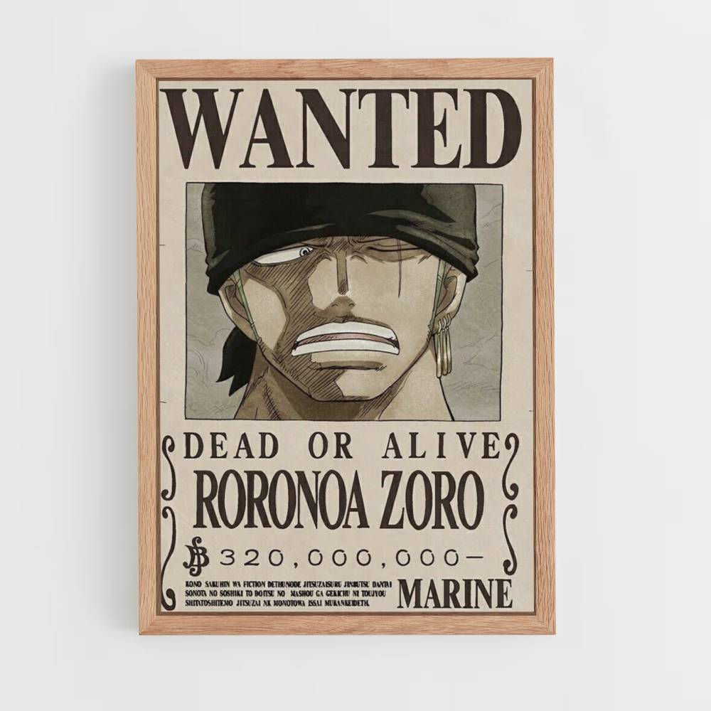 Affiche Zoro