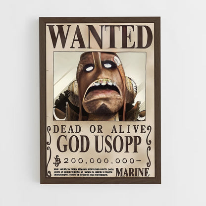 wanted-one-piece-8 cadre Bois foncé