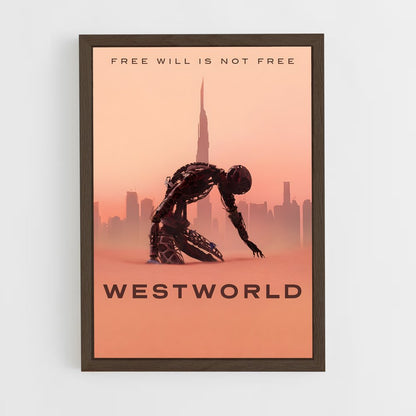 westworld-6 cadre Bois foncé