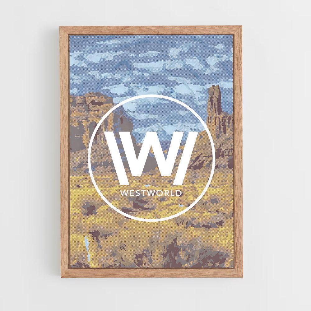 westworld-9 cadre Bois clair