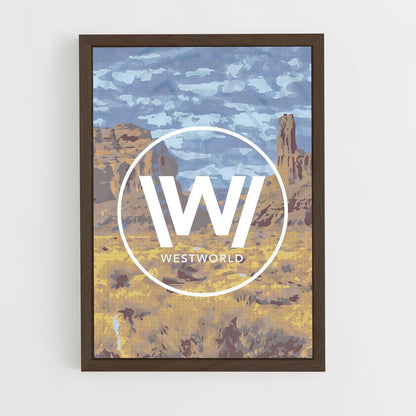 westworld-9 cadre Bois foncé