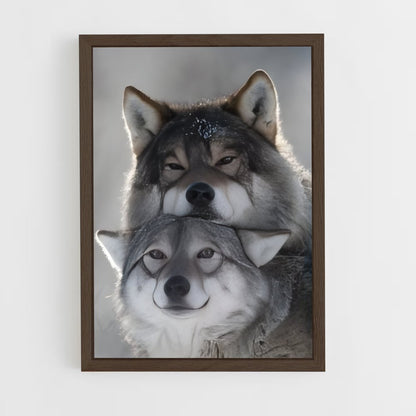 wolf-4 cadre Bois foncé