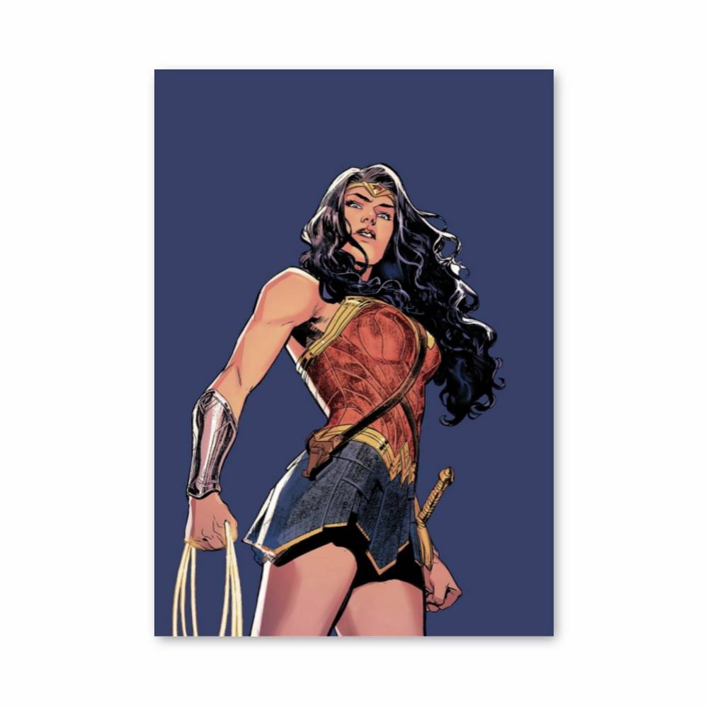 Poster Wonder Woman Bleu