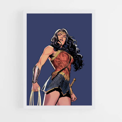 Poster Wonder Woman Bleu