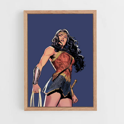 Poster Wonder Woman Bleu