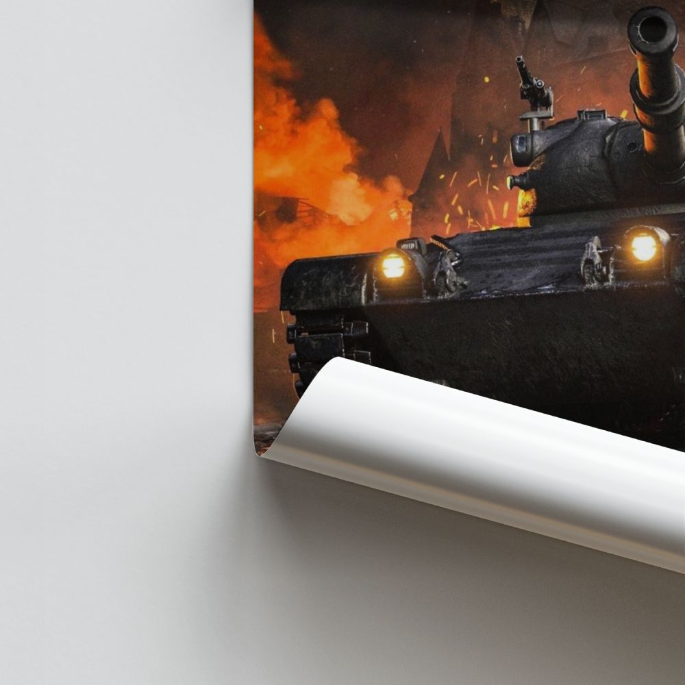 Poster Tank Feu