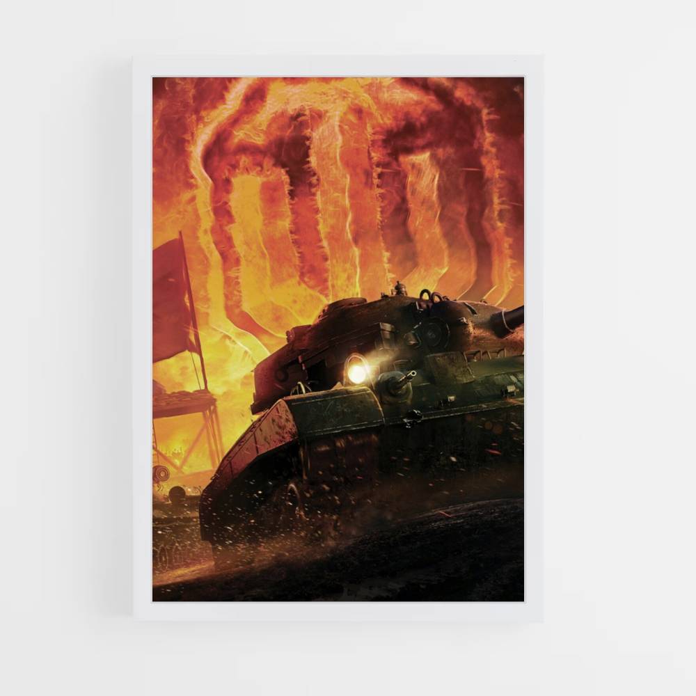 Poster World of Tanks Feu