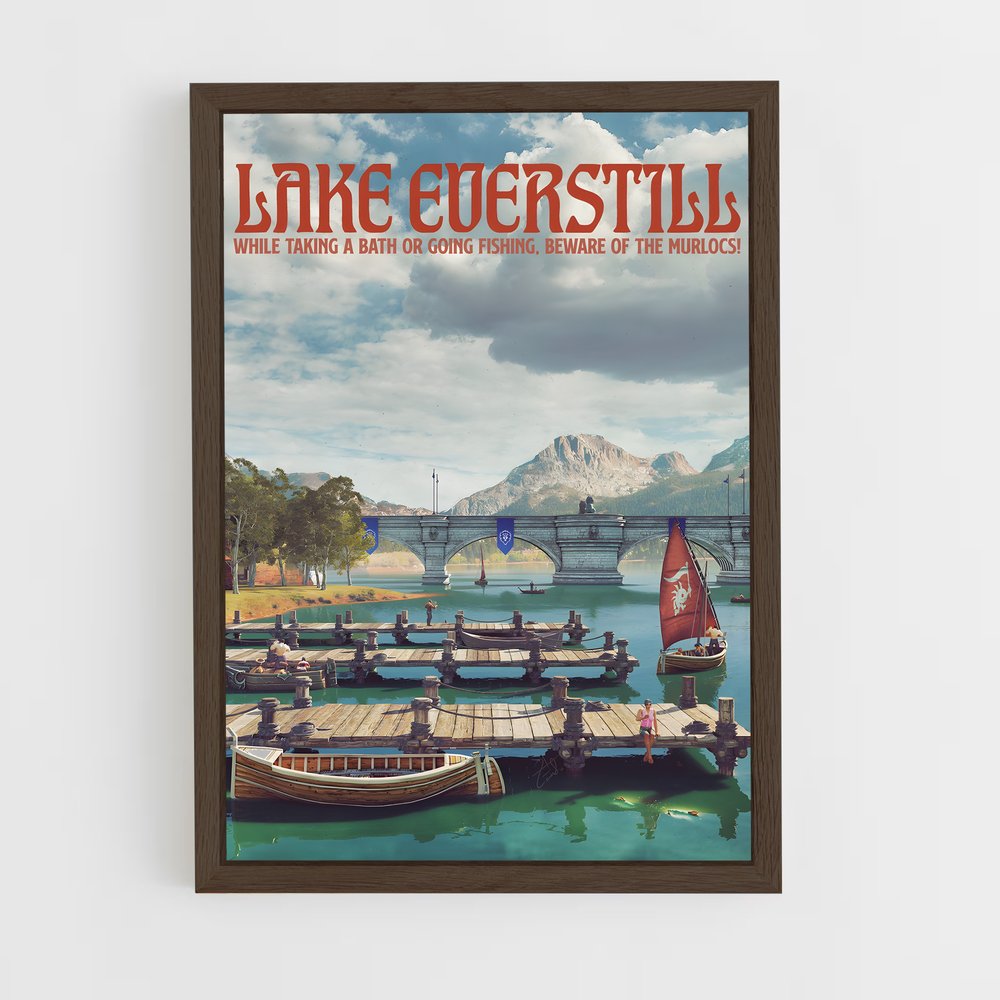 world-of-warcraft-22 cadre Bois foncé