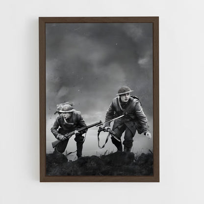 ww1-3 cadre Bois foncé