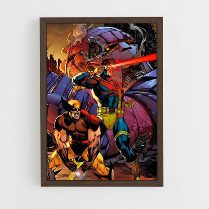 xmen-15 cadre Bois foncé