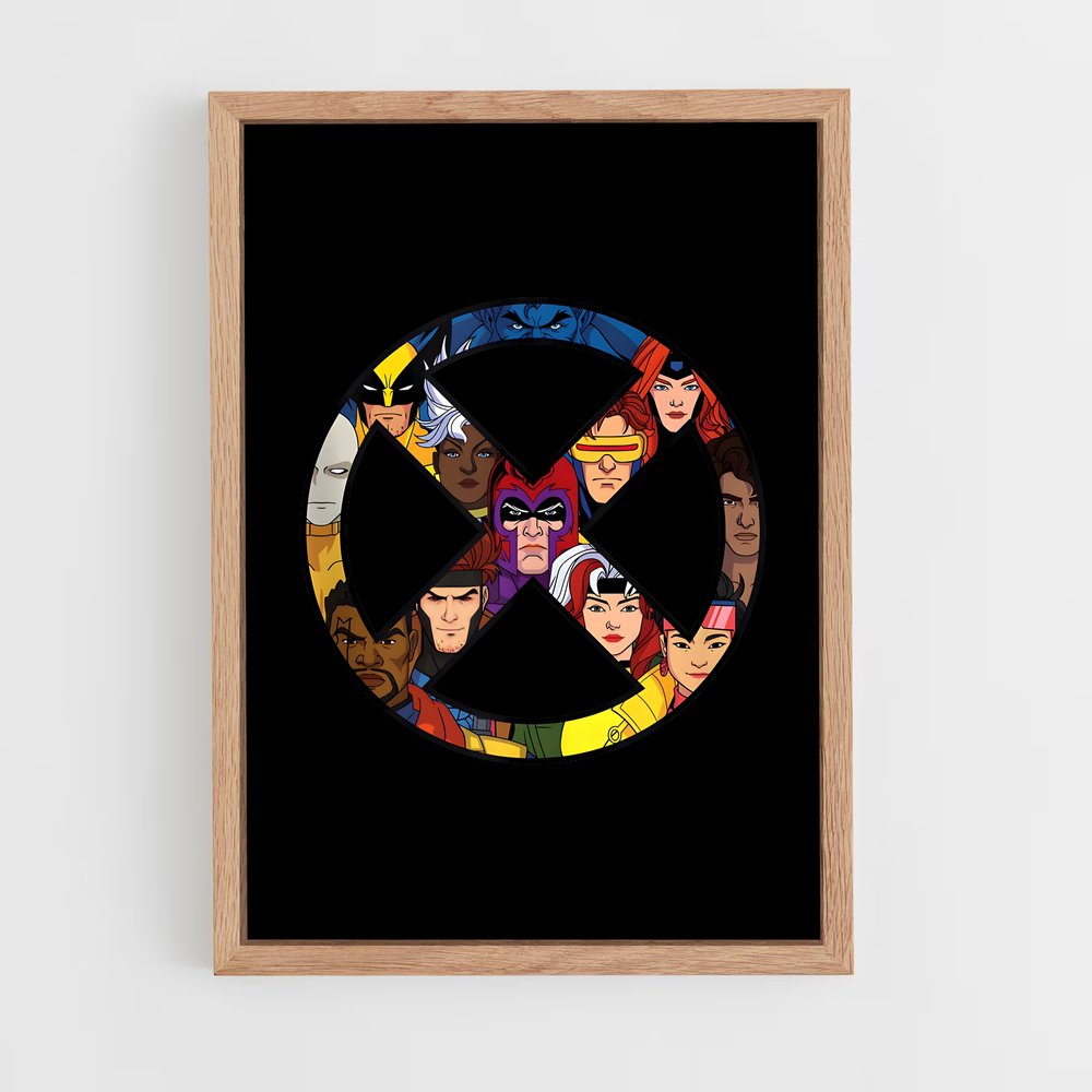 xmen-2 cadre Bois clair