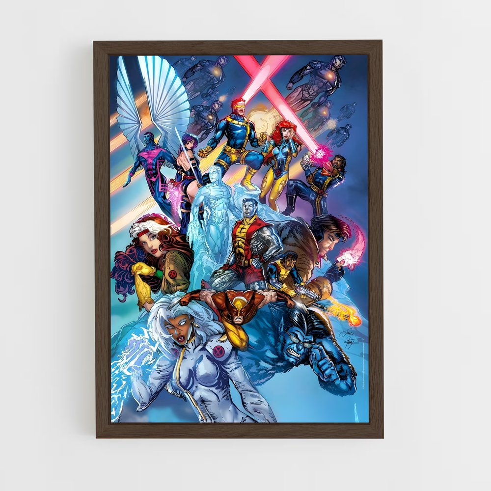 xmen-4 cadre Bois foncé
