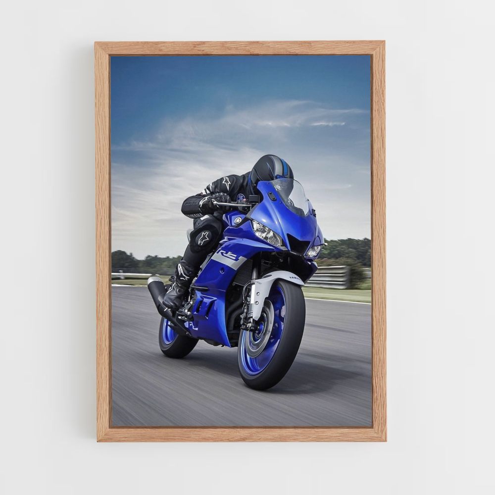 Poster Yamaha Bleue