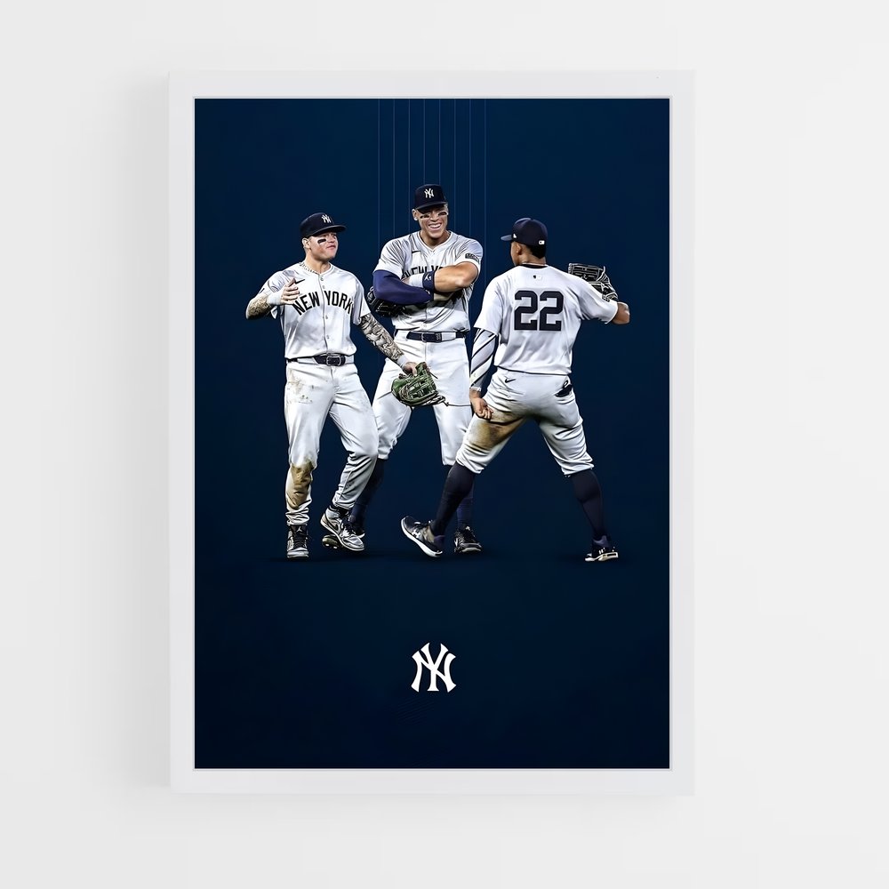yankees-12 cadre Blanc