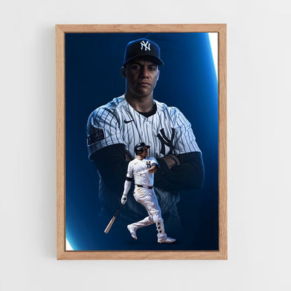 yankees-3 cadre Bois clair