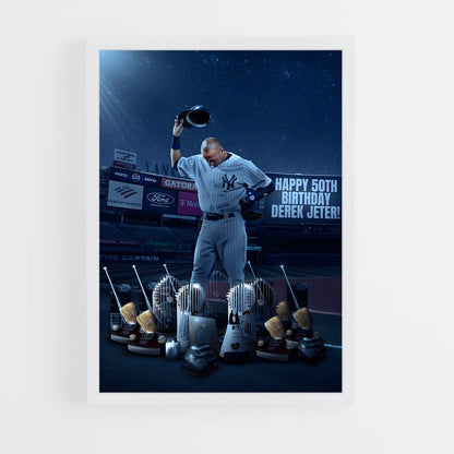 yankees-5 cadre Blanc
