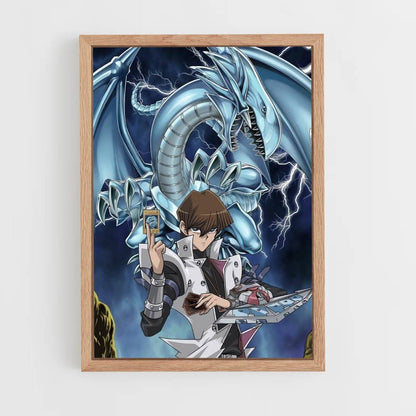 Affiche Dragon Blanc aux Yeux Bleus