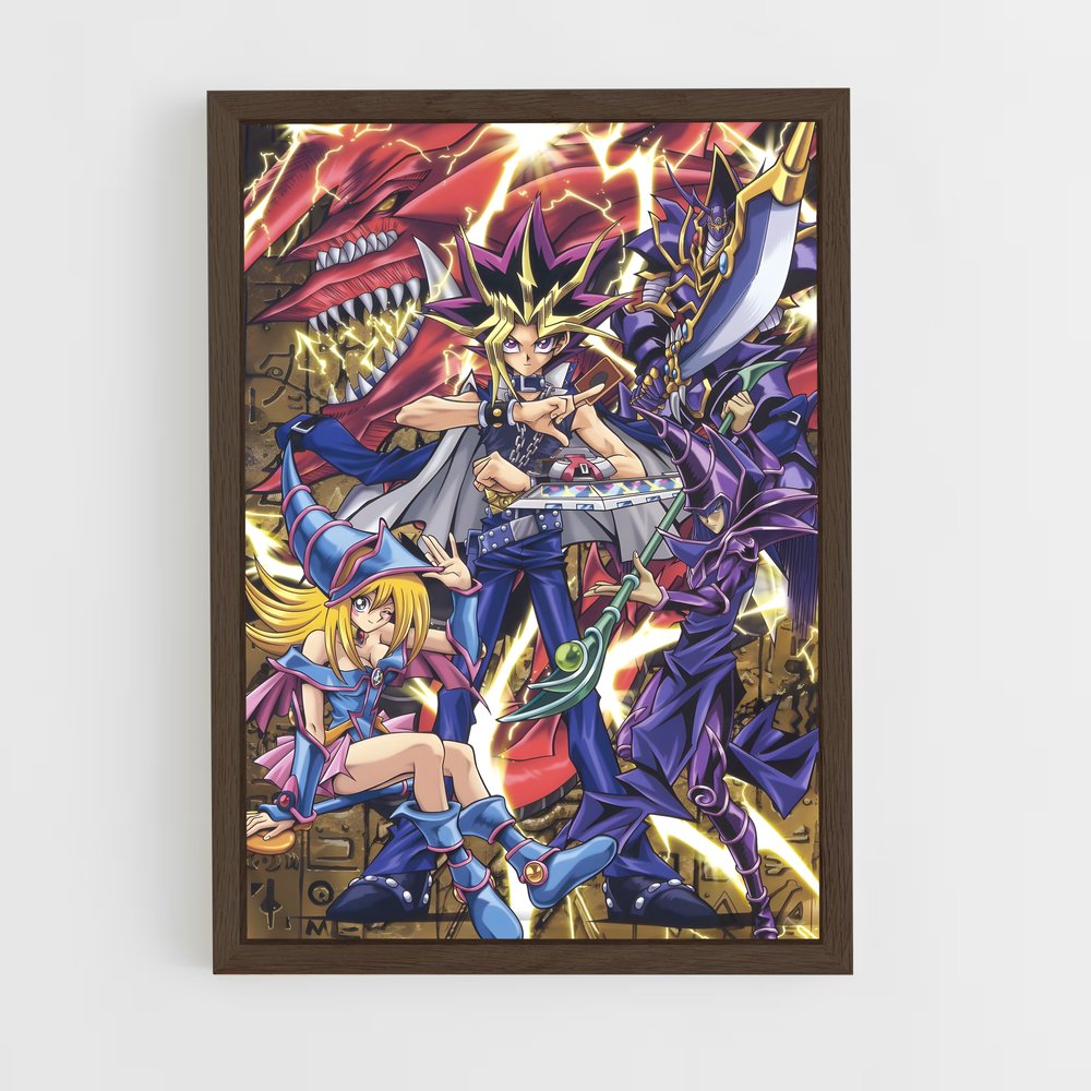 yu-gi-oh-15 cadre Bois foncé