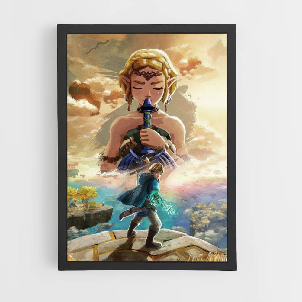 Poster Link Zelda Amour