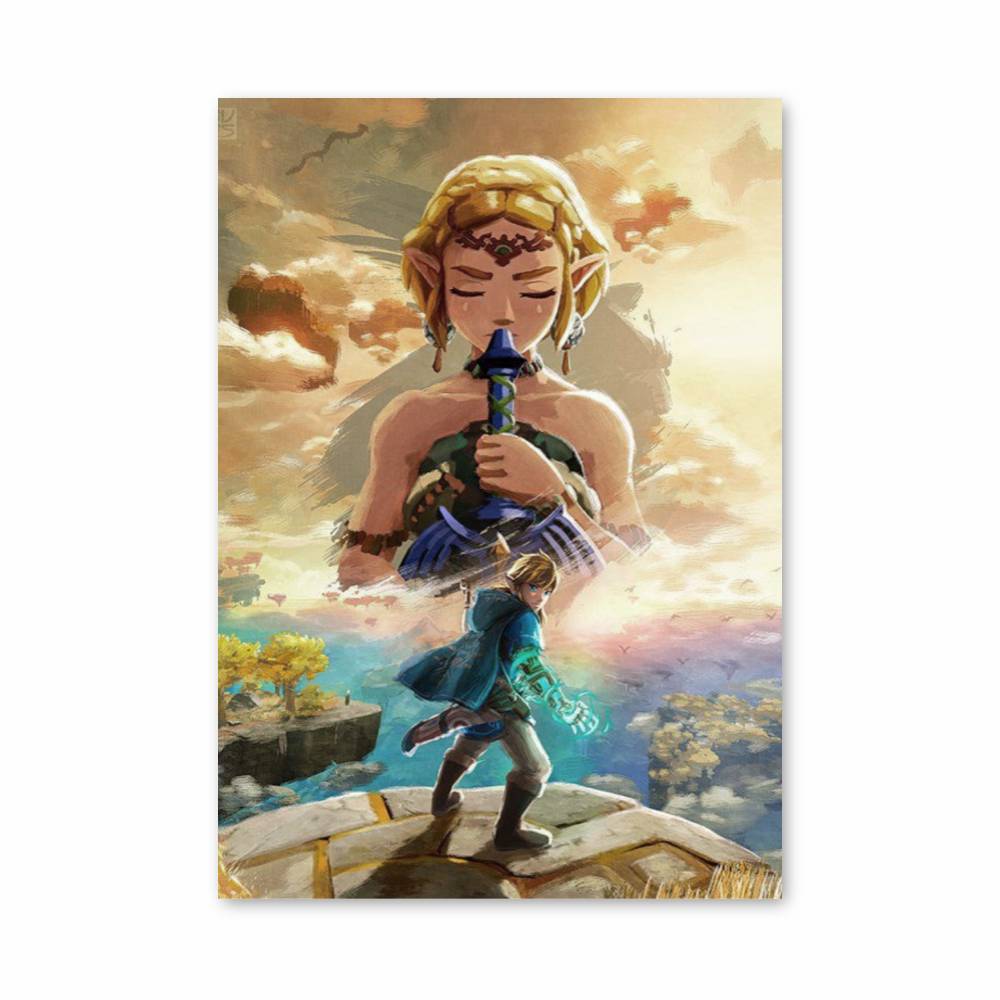 Poster Link Zelda Amour