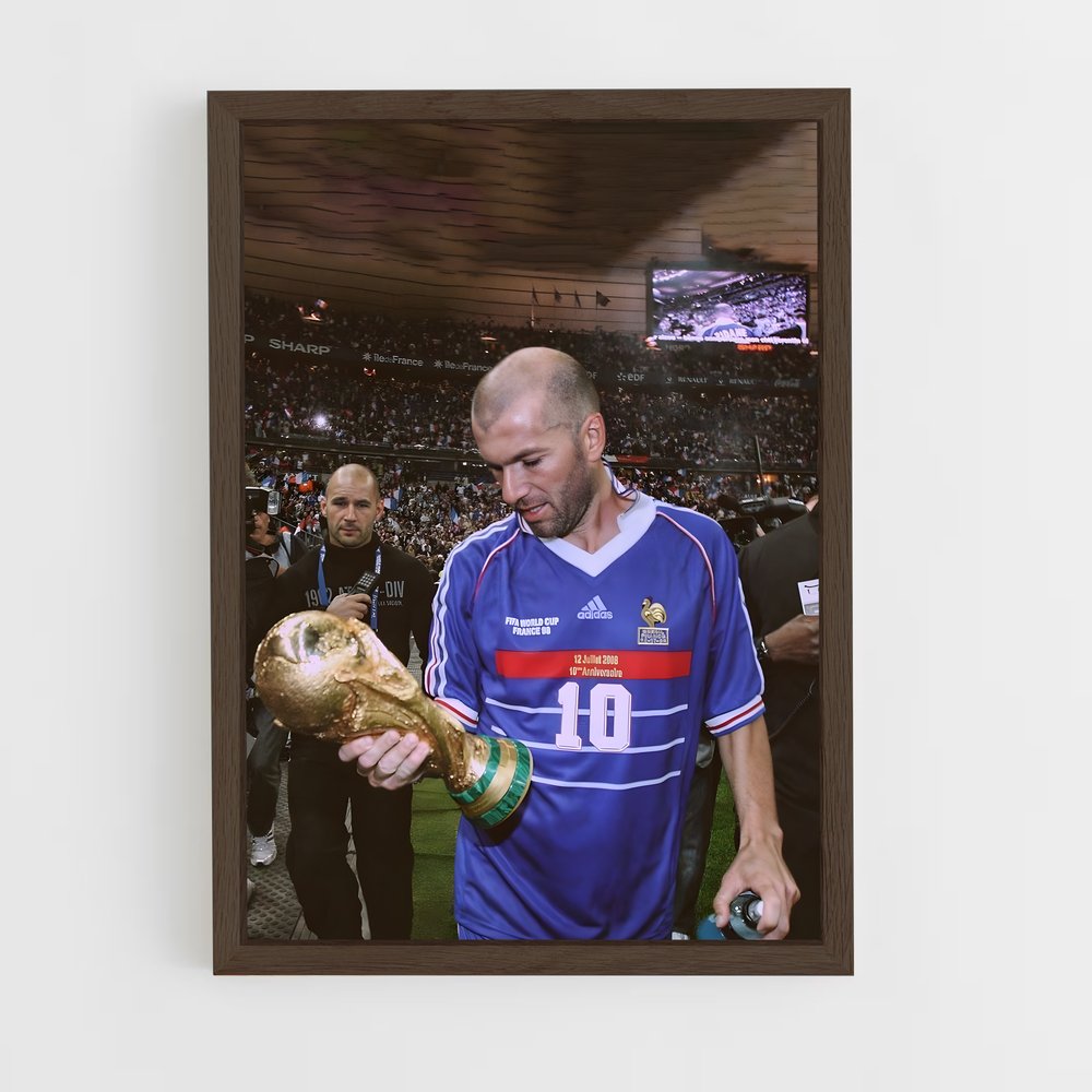 zidane-2 cadre Bois foncé