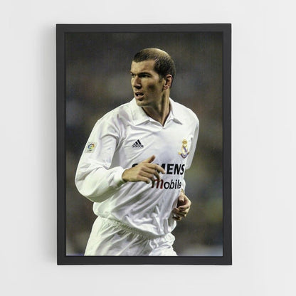 Poster Zidane Blanc