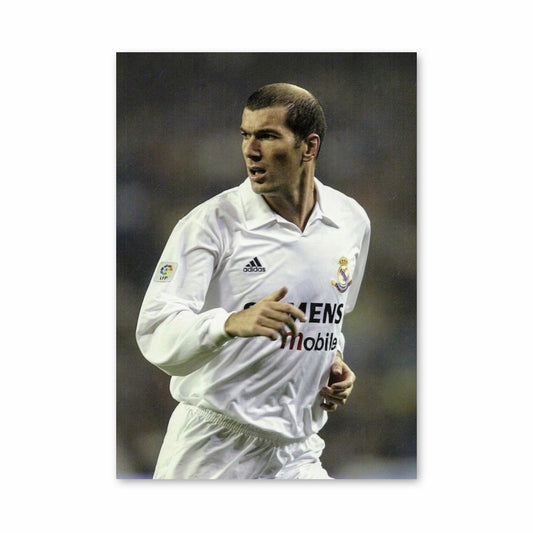 Poster Zidane Blanc