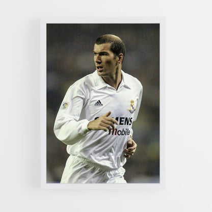 Poster Zidane Blanc