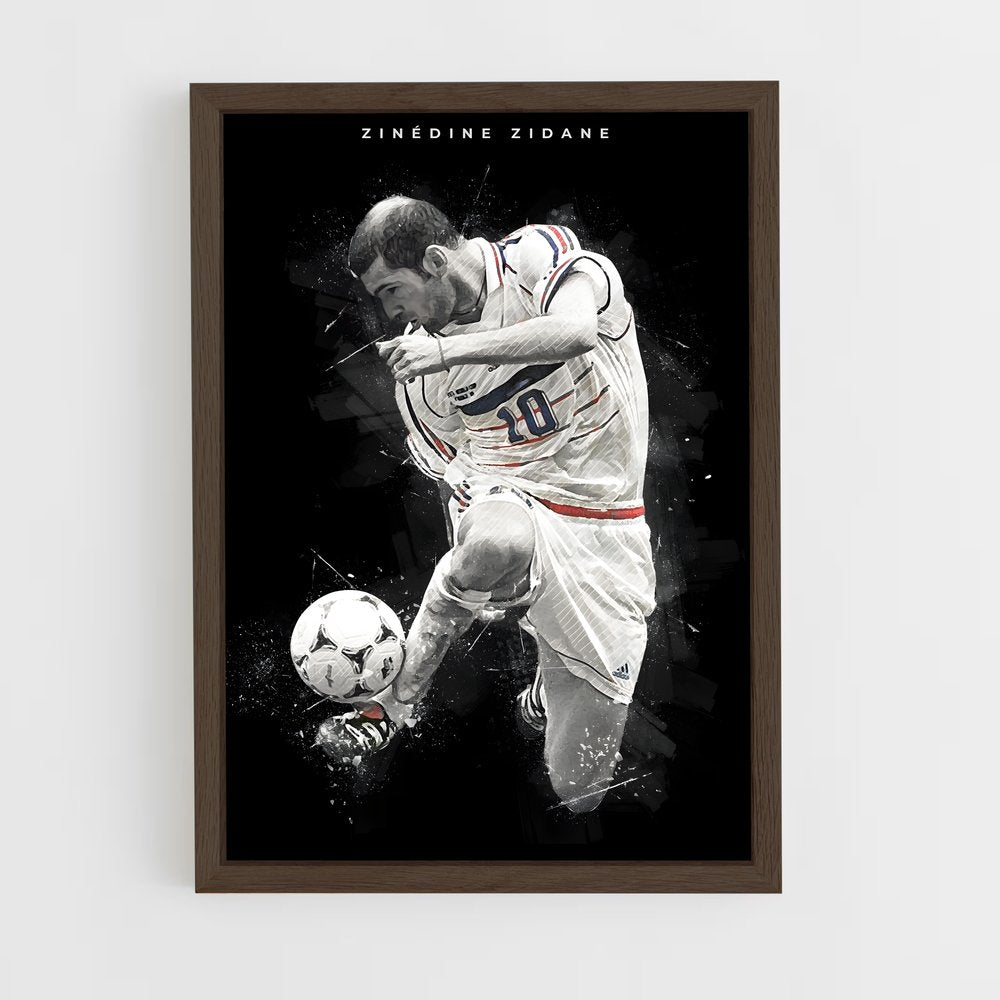 zidane-7 cadre Bois foncé