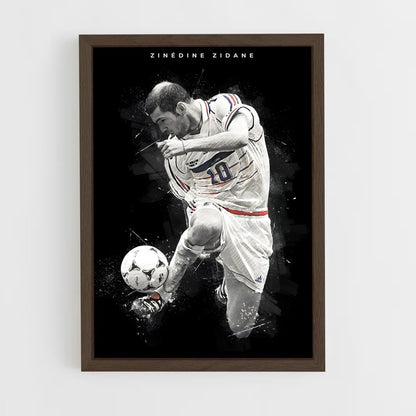 zidane-7 cadre Bois foncé