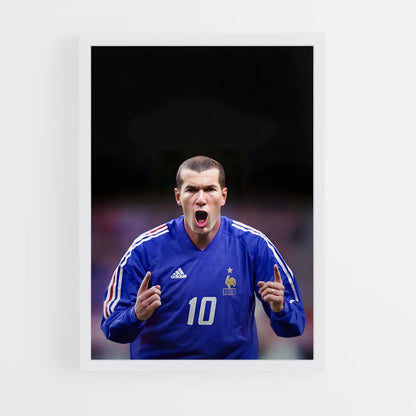 zidane-8 cadre Blanc