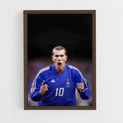 zidane-8 cadre Bois foncé