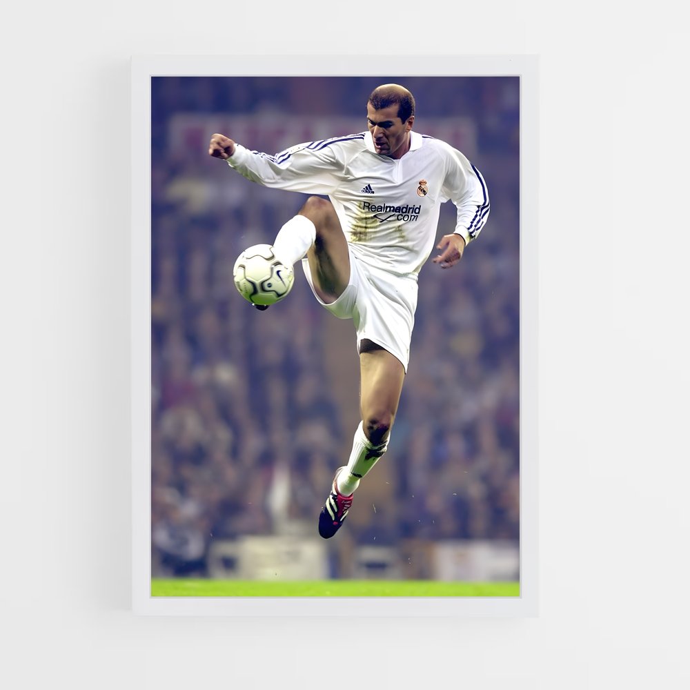 zidane-9 cadre Blanc