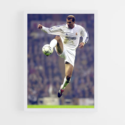 zidane-9 cadre Blanc