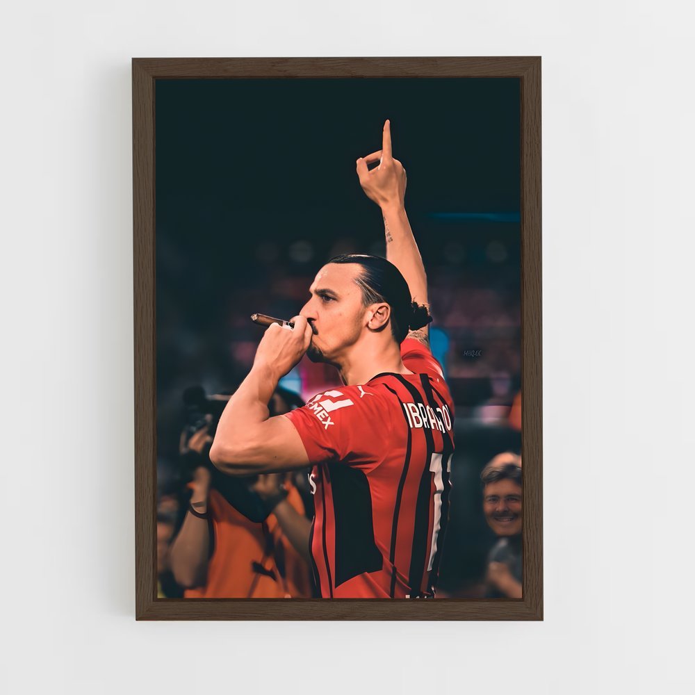 zlatan-6 cadre Bois foncé